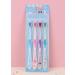 Buy Set of 4 Cute Compact Toothbrushes - Assorted Colors for Effective Oral Care | International Shipping Available - Buy Online on GoSupps.com