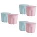 minkissy 6 Sets Pp Washing Bowl Beauty Tool Cleaning Bowl Cleaning Tools Silicone Gasket Makeup Cleaner Mat Makeup Brush Mat Make up Brush Cleaner Portable Cleaning Kit Silica Gel
