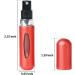 Portable 5ml Mini Perfume Atomizer Bottles - 4 Pack | Refillable Spray Bottles for Travel - Buy Online on GoSupps.com