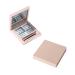 DRESSOOS 2pcs Empty Eyeshadow Dish Makeup Highlighter Empty Compact Eyeshadow Square Highlighters