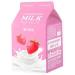 A'PIEU APIEU Strawberry Milk OnePack Mask Sheet Mask Korea Cosmetica 1 stuk - Buy Online on GoSupps.com