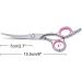 6 Curved Dog Grooming Scissors - Stainless Steel Eye Trimming Scissors for Dog and Cat Hair Cutting - Up Curved Design for Precision Grooming - Buy Online on GoSupps.com