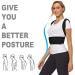 True Face Posture Corrector for Men Women Kids | Adjustable Back Brace for Pain Relief | Improve Posture | Breathable Support (Black, L) - Buy Online on GoSupps.com