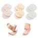 Soleful Solutions Foot Pads Forefoot Pads Honeycomb Fabric Forefoot Pads for Women Cushioning Ice Silk High Heel Insoles Reusable Metatarsal Pads Invisible Socks(Pink + Skin Color + White)