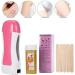 Professional Hair Removal Set - Wax Roller with Thermal Wax & Accessories | 100g Wax Spatulas & Strips for Smooth Skin - Buy Online on GoSupps.com