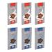Paquet de 6 chocolats sans sucres ajout s Antiu Xixona. 3 x Chocolats au lait & 3 x Chocolats purs