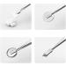Leadigol Flat Mouth Eyelashes Tweezers Precision Stamp Philatelic Tool False Eyelashes Applicator Eyebrow Pinch Professional Stainless Steel for Women Eyelash Grafting Makeup Tools - Buy Online on GoSupps.com