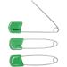 YOSAWA 2.2 Plastic Head Safety Pins - 50pcs Green Diaper Nappy Cloth Pins - Buy Online on GoSupps.com