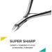 Rui Smiths Professional Stainless Steel Cuticle Nippers with 4mm Jaw - Spanish Handle, Matte Chrome Plated - Single Spring - Buy Online on GoSupps.com