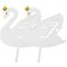 Swan Cake Topper Diy Acrylic Crown Cupcake Topper for Birthday Wedding Party Cake Decorations White - Buy Online on GoSupps.com