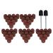 120 Grit Nail Art Sanding Caps Grit File Sand Piece Set Manicure Polishing Grinding Bands Nail Drill Bits Set With Shaft For Nail Drill Bits For Acrylic Nails