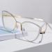 Xuan +1.5 Anti-Blue Light Reading Glasses for Women - Stylish Metal Cat Design Computer & Visual Aid in White - Buy Online on GoSupps.com