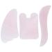 FOMIYES 3pcs Gua Sha Massager Guasha Massager Therobody Massager Pink Body Massagers Face Massager Scrapping Massager Facial Massager Crystal Massage Tablets Powder Tool Massage Board