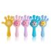 Baby Finger Shaped Teether Clappers - Food Grade Silicone Teether (Yellow) - Buy Online on GoSupps.com