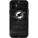 Skinit Decal Phone Skin Compatible with OtterBox Commuter Case for iPhone 12 Mini - Officially Licensed NFL Miami Dolphins Black & White Design