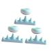 1 Set Nail Art Brush Cup Paint Brush Rest Brush Holder Pen Wash Cup Nail Brush Rest Nail Soak off Bask Candlesticks Holders Nail Art Supplies Plastic Nail Removal Wash Stand