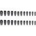 24Pcs/Set Press On Nails Length Black and white European and American style personalized bone False Nails Fake Nails Full Cover Nails Tips Artificial Finger Manicure Press on nails for Women and Girls - Buy Online on GoSupps.com