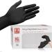 Synmax Black Vinyl Exam Gloves - Latex-Free & Powder-Free 100 pcs (BLACK) Large - Pack of 100 - Buy Online on GoSupps.com