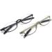 Mcoorn Reading Glasses (2 Pack) - Flexible Lightweight Half Rim Glasses for Men & Women - 1.5x with Case - Black & Grey - Buy Online on GoSupps.com