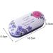 Haodou Flower Pattern Contact Lens Container - 2-in-1 Portable Glasses Case with Tweezers & Applicator for Home & Travel (Lila) - Buy Online on GoSupps.com