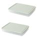 LABRIMP Egg Tray Holder 2pcs Box Egg Storage Box Eggs Beverage Container Household Kitchenware Egg Tray Egg Plate re-usable