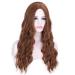 HBINGBING Long Synthetic Water Wave Wigs Brown Blonde Red Black Heat Resistant Hair for Women Black hair
