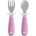 Munchkin Toddler Fork and Spoon Set - 1 Fork & 1 Spoon - Assorted Colors - Buy Online on GoSupps.com