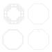 Retro Geometric Shape Quicksand Mold Empty Plates Clear Acrylic Quicksand Blank Plate DIY Quicksand Blank Card Brick Acrylic Display Card