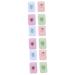 Homsfou 12 STK contact lens container plastic terrarium container for eye contact lens lentil holder travel case for eye lenses glass container suction rod plastic bag