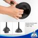MR.SIGA Toilet Plunger and Bowl Brush Combo - Bathroom Cleaning Set, Black - Buy Online on GoSupps.com
