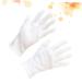 NIYANGLE 12 Pairs Work Industrial Moisturizing Hand Spa Moisturizing Inspection Glove Hair Coloring Cotton Lab Glove White M:22X9cm White - Buy Online on GoSupps.com