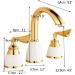 Robinets mitigeurs de lavabo 3 pi ces - Robinet mitigeur de Salle de bain - Robinet d' vier mont sur pont - Robinet mitigeur Pour Salle de bain et Cuisine - Dor  - Buy Online on GoSupps.com