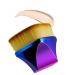 Petal-Shaped Foundation Brush Foundation Makeup Brush Multifunctional Base Makeup Brush Make up Quickly Suitable for Mixed Liquid (blue)