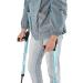 Adjustable Underarm Crutch Ergonomic Walking Crutch with Comfy Handle Blue Aluminum Crutch for Adults for Seniors Disabled Elderly Prosperous - Buy Online on GoSupps.com