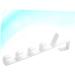 OATIPHO Hanging Rack 2pcs 5 Hooks Hanging The Hat White Over Multifunctional Coat Hanger Plastic Rack Towel Door Holders 2pcs White - Buy Online on GoSupps.com