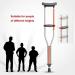 Crutches for Adults Underarm Aluminum Axillary Crutches Height Adjustable Injury or Surgery Support for Men - Lightweight Durable with HOJZ Handles Single crutch Great for Travel o Selfless dedication - Buy Online on GoSupps.com