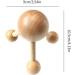Wooden Roller Massager for Scalp & Body Pain Relief - Shiatsu Therapy & Foot Reflexology - Buy Online on GoSupps.com