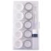 5 pairs contact lenses case eye contact lens box women travel contact lenses case soac container lenses box for beauty pupil white gray