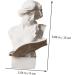 Zerodeko 1pc Piano Statue Mini Resin Figurines Desktop House Decorations for Home Air Conditioner Wind Deflector Greek Mythology Decor Greek Statue White Teaching Aids Household - Buy Online on GoSupps.com