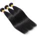 Brazilian Human Hair 3 Bundles Straight Virgin Weave - 100% Natural Black Hair Extensions (14) - Buy Online on GoSupps.com