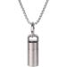 SW633 Micro Titanium Portable Pill Case Keychain | Waterproof Mini Pill Holder for Travel & Camping | Includes Titanium Clip & Stainless Steel Necklace - Buy Online on GoSupps.com