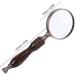 Magnifiers for Craft Work Reading Magnifier Magnifying Glass Sandalwood Handle Classical Retro Style Hand-held Metal Magnifying Glass Collection Like Crafts Elderly Reading Newspaper Vision - Buy Online on GoSupps.com