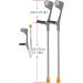 GagalU Folding Lightweight Forearm Crutches Ergonomic Adjustable Arm Cuff Crutch Elbow Cane Walking for Adults Men Women Load 120kg/264lbs 2 Units - Buy Online on GoSupps.com