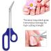 2 Pack Long Handle Toenail Clippers for Seniors & Pregnant Women - Stainless Steel Toe Nail Cuticle Scissors - Buy Online on GoSupps.com
