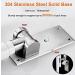 Foldable Toilet Grab Bar Handrail Shower Safe Handle Seat Support Non Slip Hand Grips for Disabled Elderly Handicap Stainless Steel White 75X71.5cm (White 75X71.5cm) - Buy Online on GoSupps.com