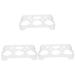 Housoutil 3pcs Egg Storage Box Egg Dispenser Egg Storage for Countertop Container Automatic Pp Assorted Colorx3pcs 14.8x9.7x2cmx3pcs