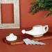 Neti Pot for Nasal Cleansing - Ancient Impex Traveller's Ceramic, Matte Ivory, 230ml Capacity, 5 Sachets Neti Salt - Buy Online on GoSupps.com