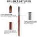 Alexnailart Kolinsky Sable Acrylic Nail Brush - Red Wooden Handle - Size 10 - Buy Online on GoSupps.com