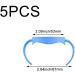 Haowul 5pcs Baby Bottle Handles - Blue Grip Accessories for Wide Mouth PP Glass Baby Feeding Bottles - Buy Online on GoSupps.com