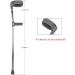 Parten Adjustable Walking Cane Forearm Crutches Underarm Adult Medical Crutches intercultural Handle Based on ergonomics Decorate Lucky Star Grey Double branch - Buy Online on GoSupps.com